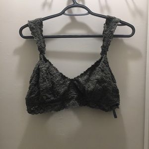 Navy green bralette, from aerie.